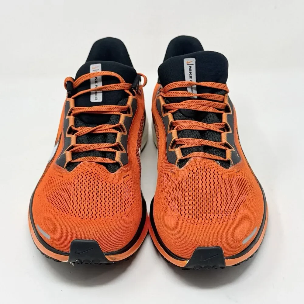 Nike Air Zoom Pegasus 41 Sneakers Mens 11 Safety Orange Black Running Shoes
